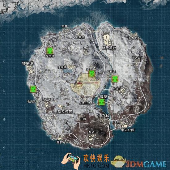 刺激战场雪地圣诞树在哪_雪地地图圣诞树位置大全