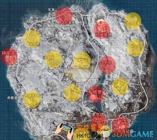 绝地求生刺激战场雪地维寒迪地图物资分布是什么样的_雪地地图物资分布