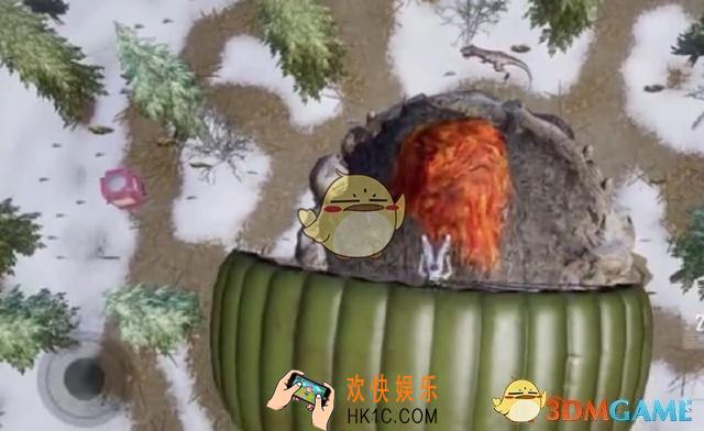 刺激战场雪地地图的火山位置在哪_雪地地图火山位置介绍