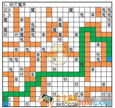 想不想修真魔界图9毁灭魔界怎么偷图_通关路线攻略_BOSS属性数据