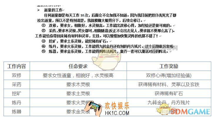 想不想修真道童有什么用 道童工作要求及奖励