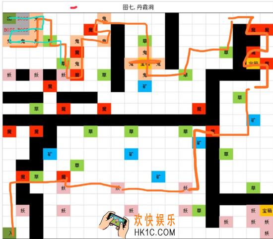 想不想修真图7丹霞洞怎么过_图7地图路线攻略