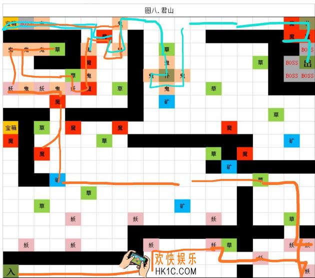 想不想修真图8君山怎么过_图8地图路线攻略