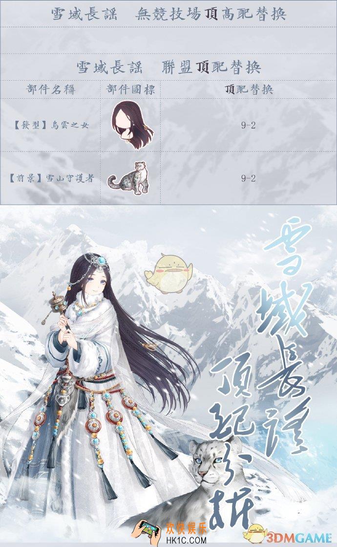 奇迹暖暖雪域长谣顶配分析_雪域长谣顶配介绍