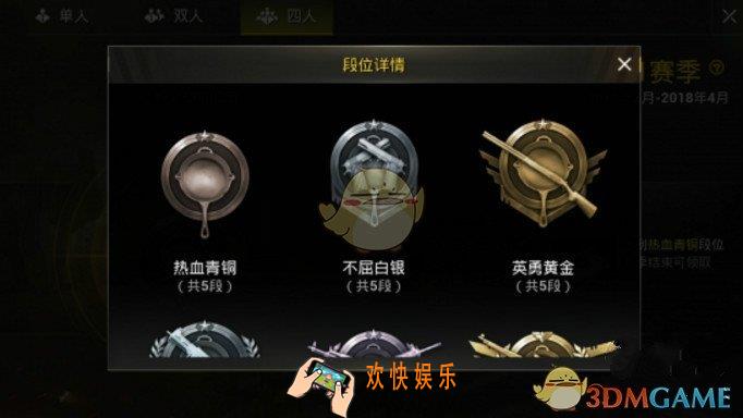 刺激战场有哪些段位_刺激战场段位排序