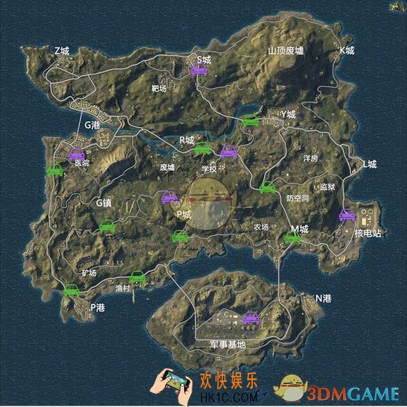 绝地求生：刺激战场哪里适合打野_打野地点选择