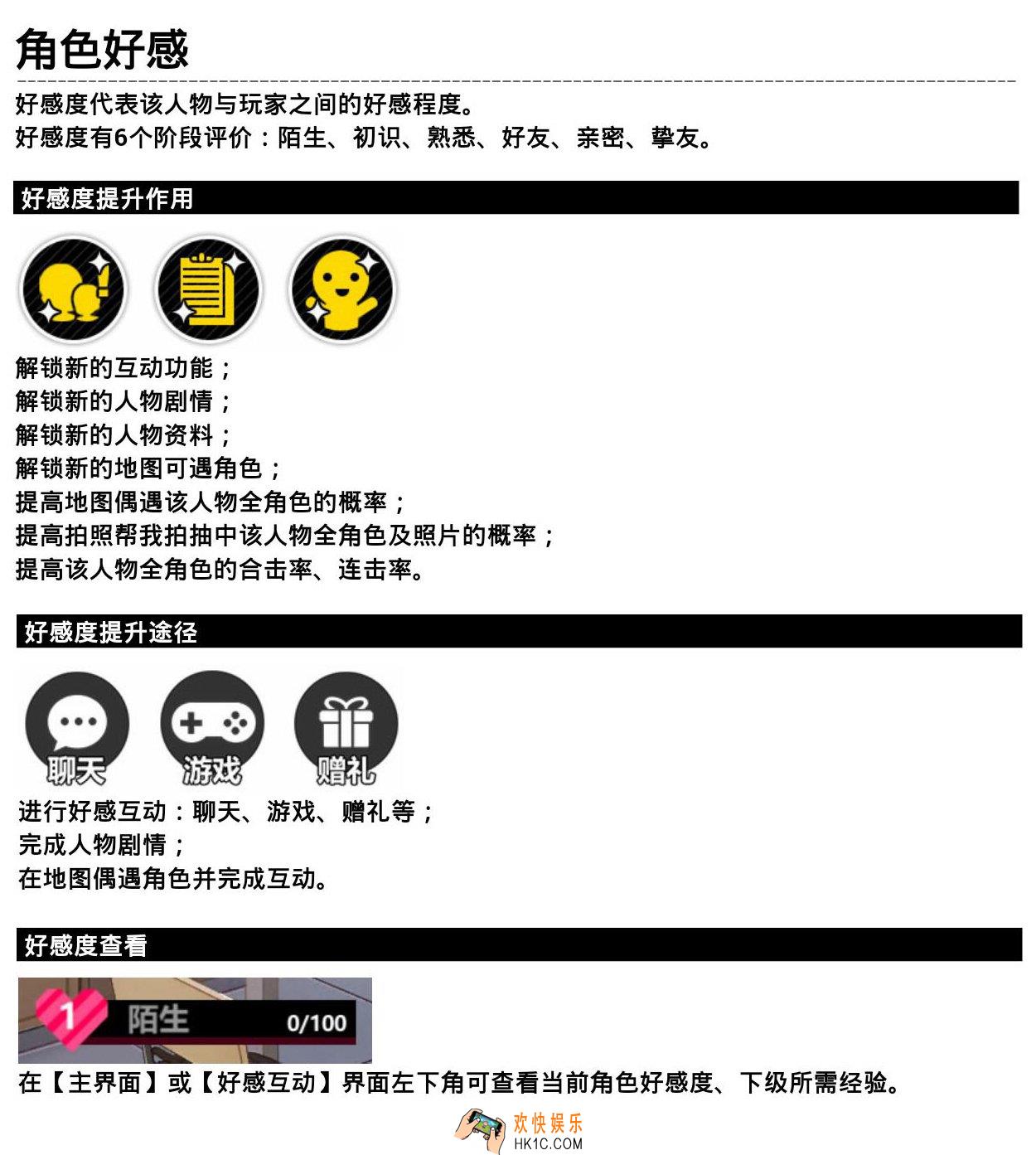 心灵战争角色好感度系统介绍方法_角色好感度有什么用