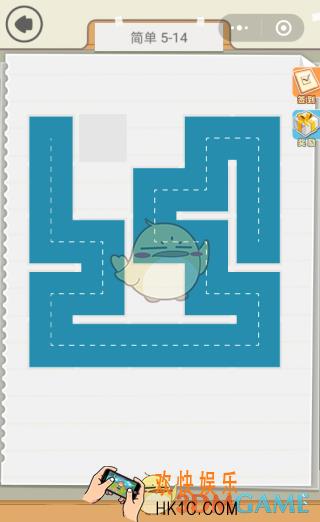 快来连方块简单5