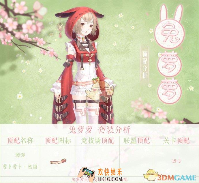 奇迹暖暖兔萝萝顶配分析_兔萝萝顶配介绍