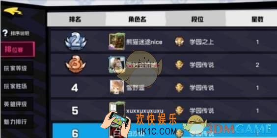 非人学园排位段位介绍_排位系统分级详解