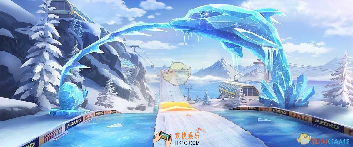 qq飞车手游冰川滑雪场图鉴介绍_冰川滑雪场跑法视频