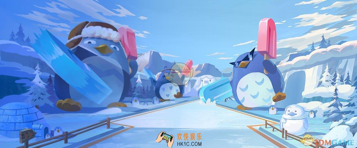 qq飞车手游冰雪企鹅岛图鉴介绍_冰雪企鹅岛赛道跑法视频