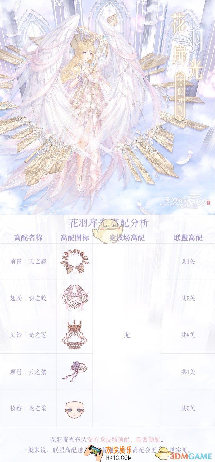 奇迹暖暖花羽扉光顶配分析_奇迹暖暖花羽扉光顶配介绍