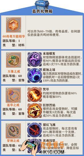 苍之纪元蓝色礼物箱能开什么 蓝色礼物箱掉落详表