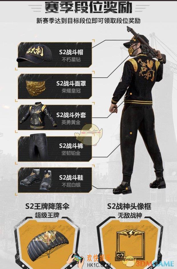 绝地求生刺激战场s2赛季奖励一览_s2有哪些奖励