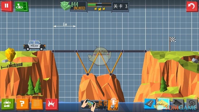 建桥专家第3关图文攻略_第3关攻略