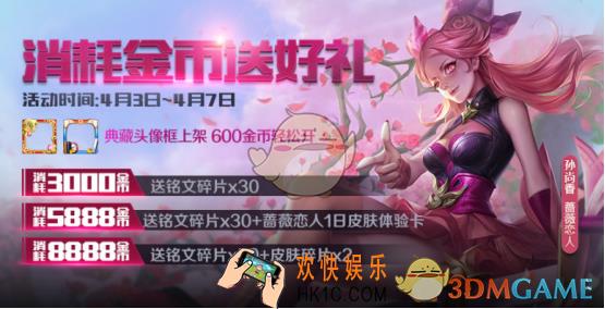 王者荣耀消耗金币送好礼活动介绍 活动内容|活动奖励