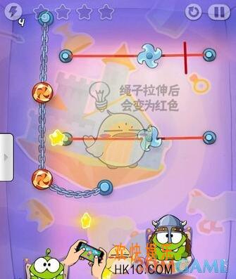 割绳子玩穿越中世纪第10关图文攻略_中世纪第10关怎么过