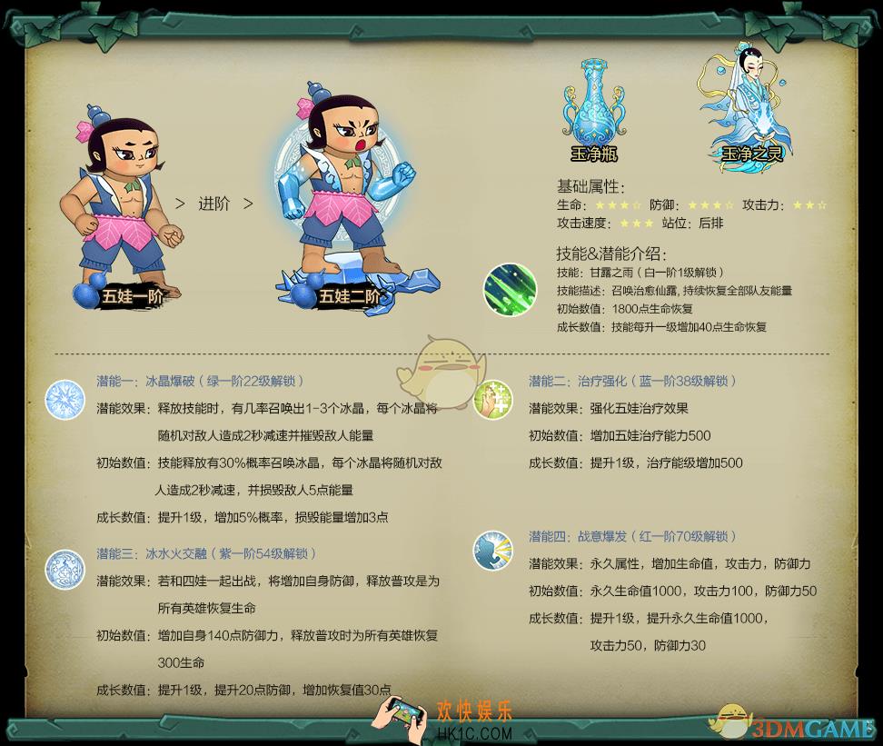 葫芦娃手游五娃角色图鉴介绍_葫芦娃手游五娃技能属性介绍