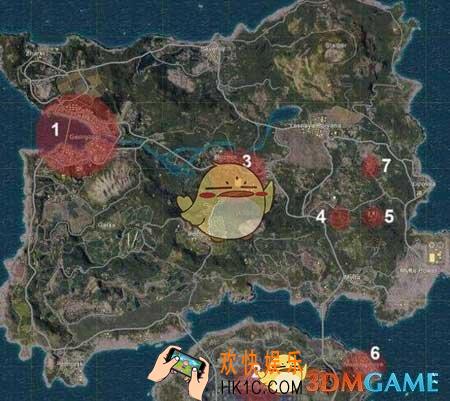 绝地求生：刺激战场降落到哪好_绝地求生：刺激战场降落点选择推荐解析