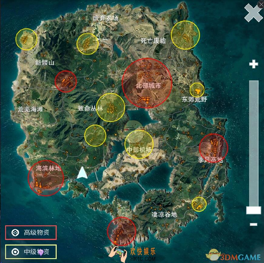 光荣使命使命行动物资分布图_光荣使命使命行动高级物资地点介绍