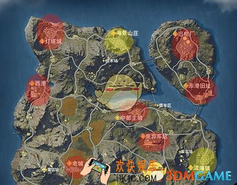 荒野行动资源点分布在哪里_荒野行动资源点位置坐标一览