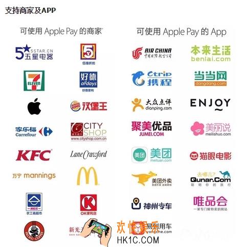 apple pay哪些商家能用_apple pay支持商家介绍