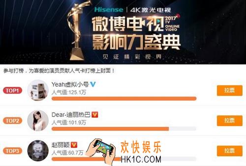 2017微博电视影响力盛典在哪投票_2017微博电视影响力盛典投票入口