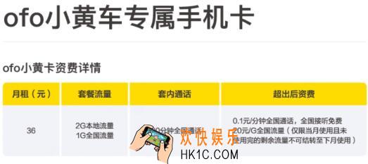 ofo共享单车小黄卡多少钱_ofo共享单车小黄卡收费标准介绍