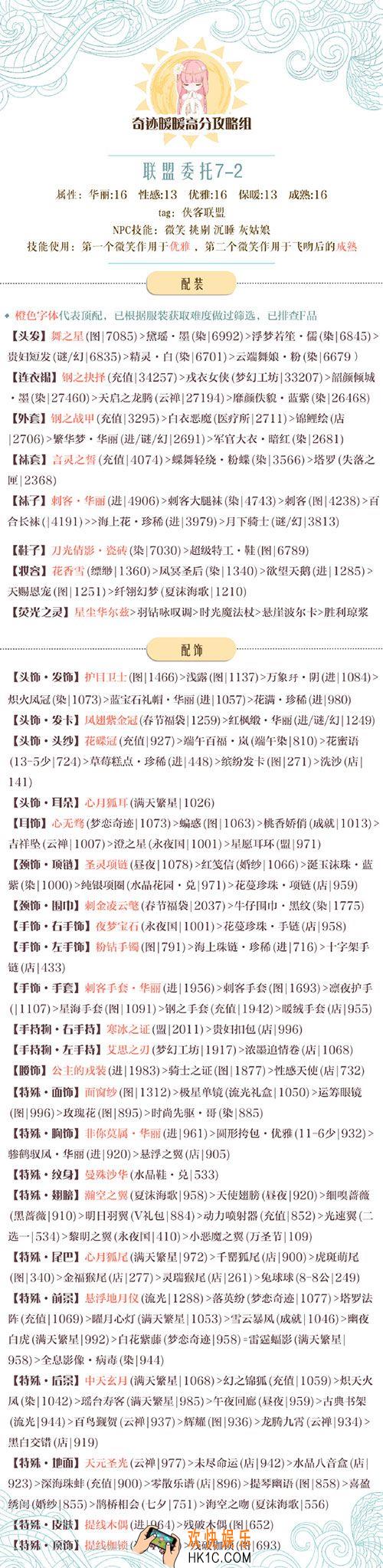 奇迹暖暖联盟委托7