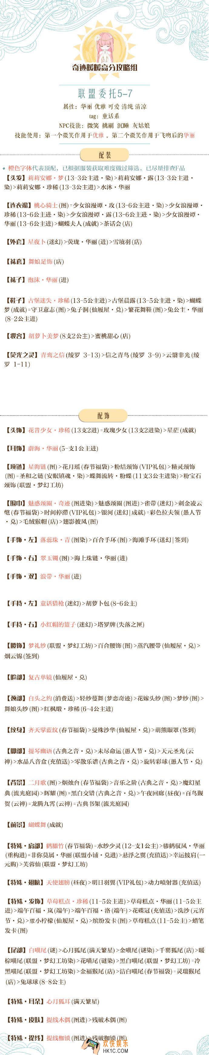 奇迹暖暖联盟委托5