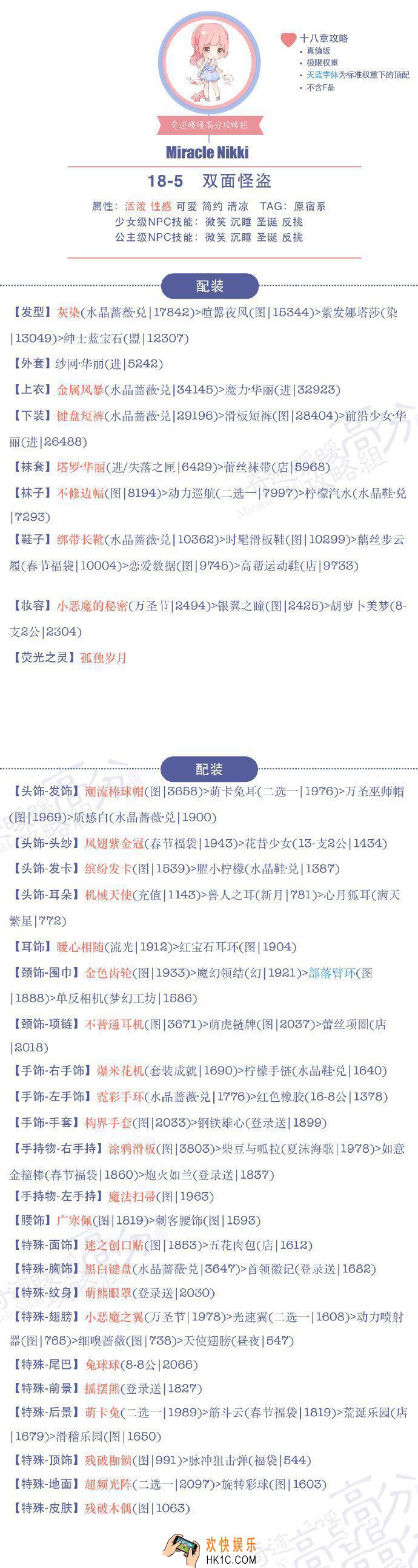 奇迹暖暖公主级18