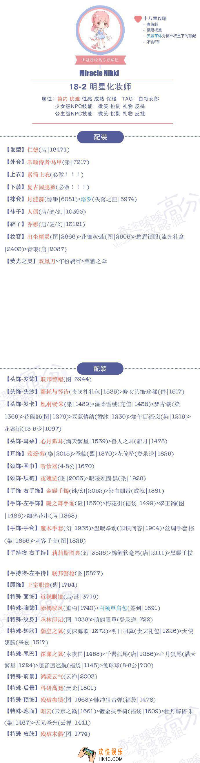 奇迹暖暖公主级18
