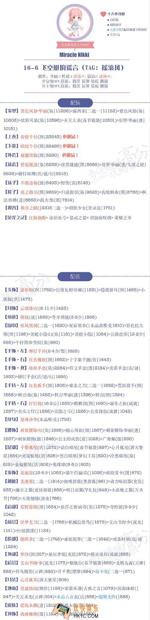 奇迹暖暖公主级16