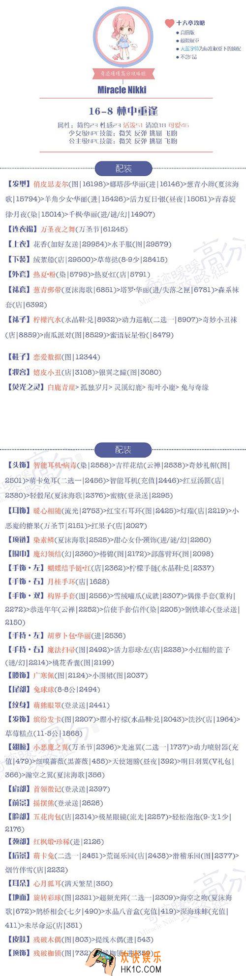 奇迹暖暖公主级16