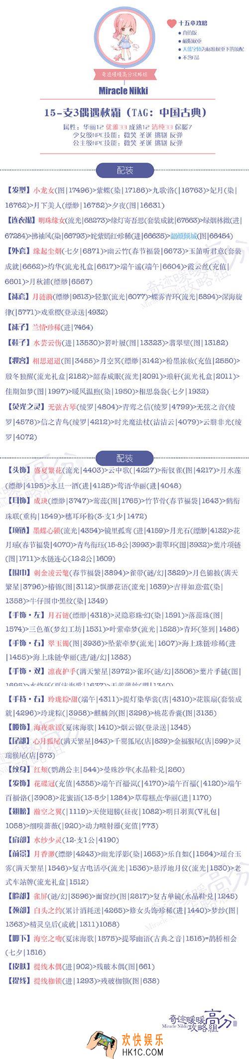 奇迹暖暖公主级15