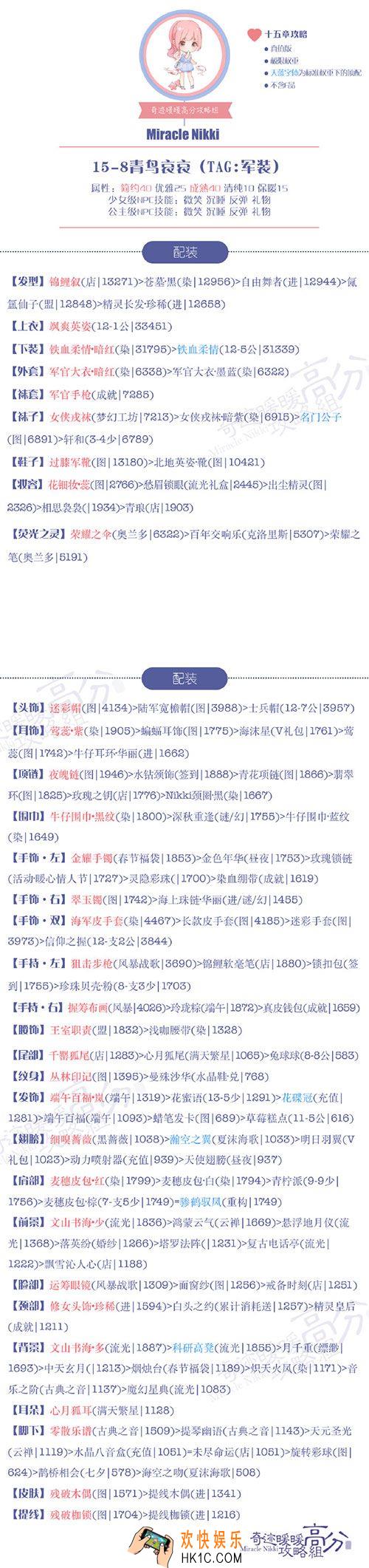 奇迹暖暖公主级15