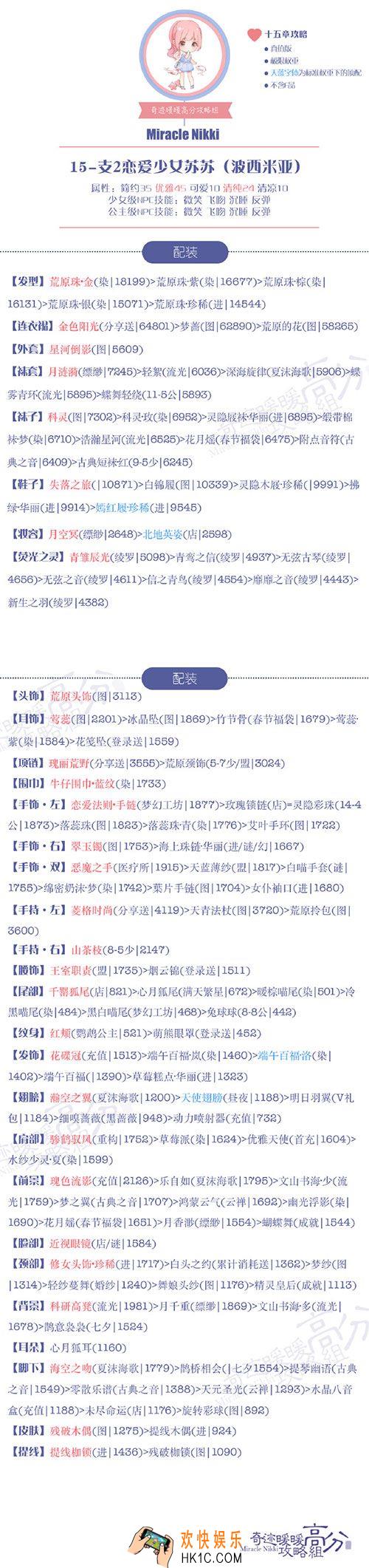 奇迹暖暖少女级15