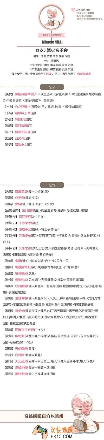 奇迹暖暖公主级13