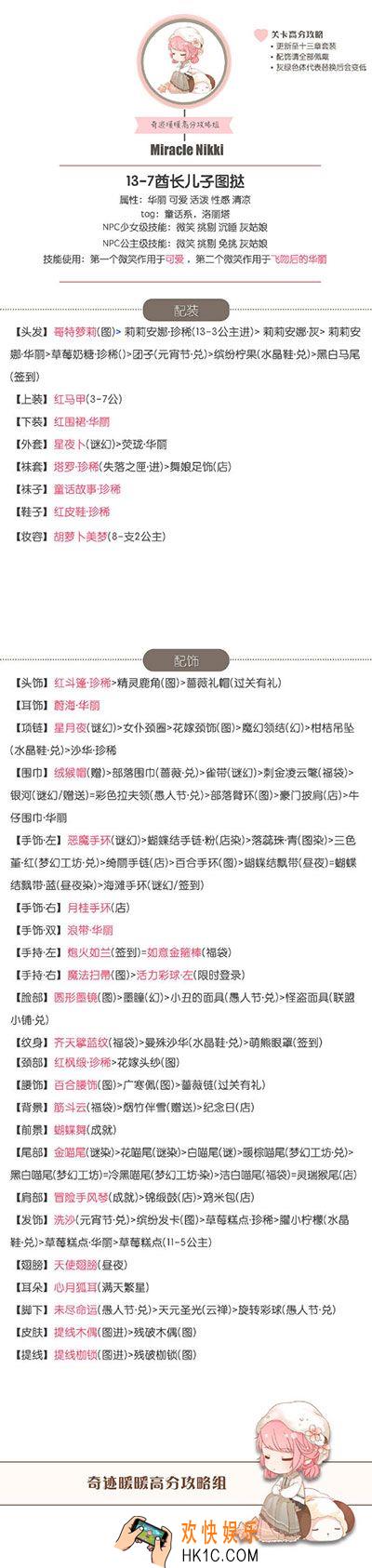 奇迹暖暖公主级13
