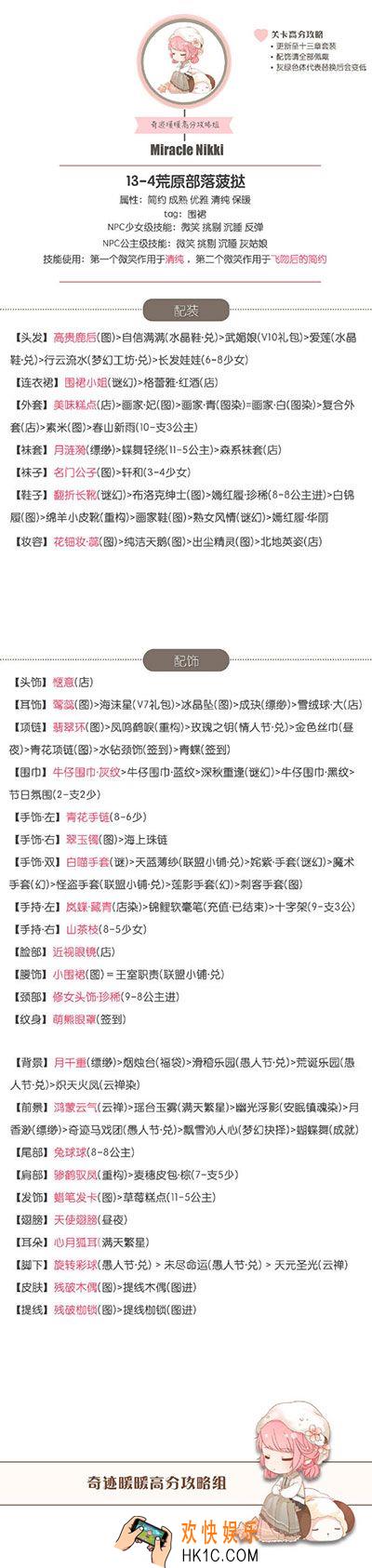 奇迹暖暖公主级13