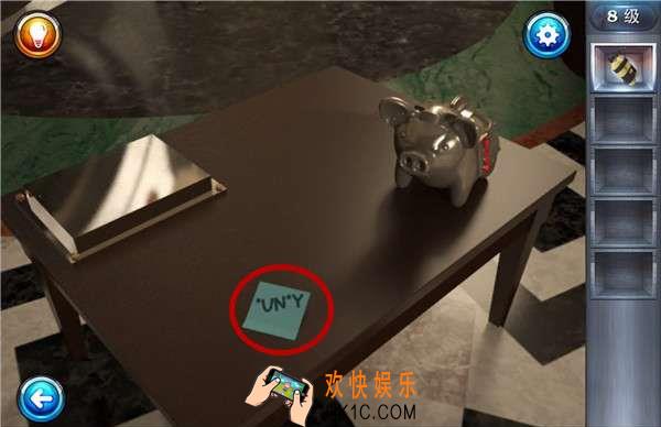 密室逃脱6第8关攻略_密室逃脱6逃出银行第8关图文攻略