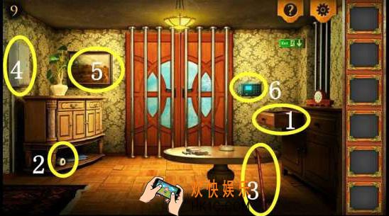 密室逃脱5第9关攻略_密室逃脱5逃出博物馆第九关图文攻略