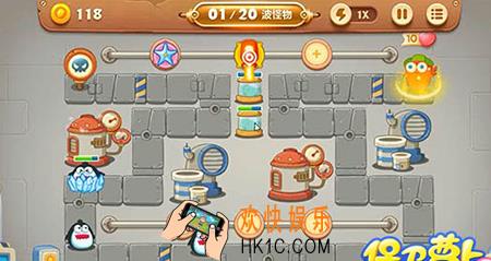 保卫萝卜3工厂第22关怎么玩_保卫萝卜3工厂第22关金萝卜通关技巧
